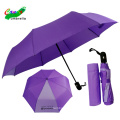 Logo de couleur violette Auto 3 Fold Market Metal Stand Handle Handle Handle